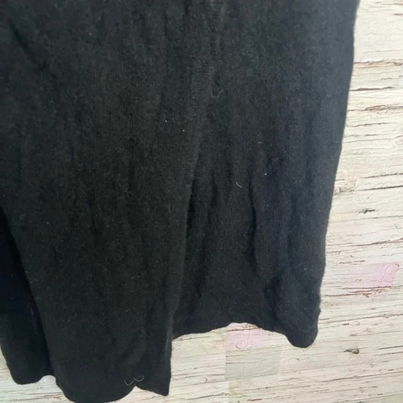 Cashmere Wool  Blend Black Sweater cardigan medium - Picture 2 of 9